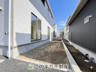 【庭】 | CRADLEGARDEN小山市東間々田第7　4号棟 | 大きなお庭でご家族や友人を招いてＢＢＱもできますね！お子様の水遊びにもぴったりです☆