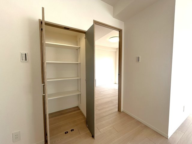 ロイヤルステージ浅草の収納|リビングには細かいものをたくさん仕舞える収納がございます。
