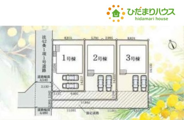 鴻巣市鴻巣　第1　新築一戸建て　クレイドルガーデン　02の区画図