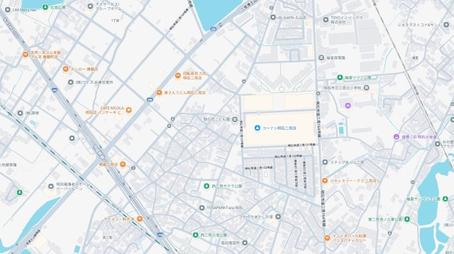 明石市二見町西二見　新築一戸建ての地図
