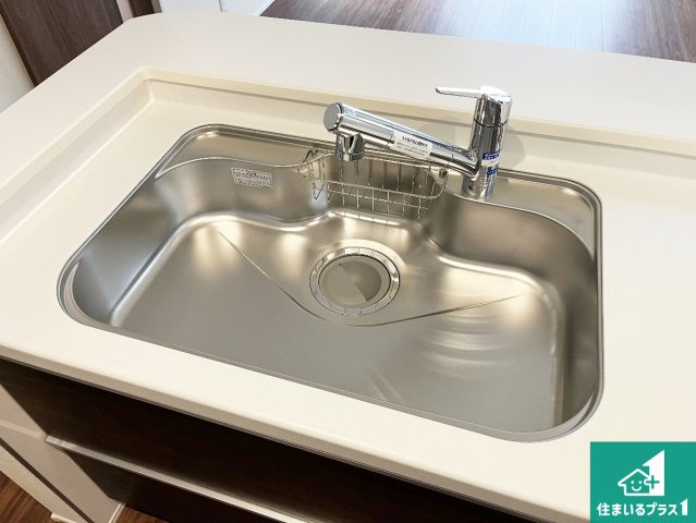 揖保郡太子町東南　第3期　新築一戸建ての設備|広々としたシンクで食器洗いも楽々！