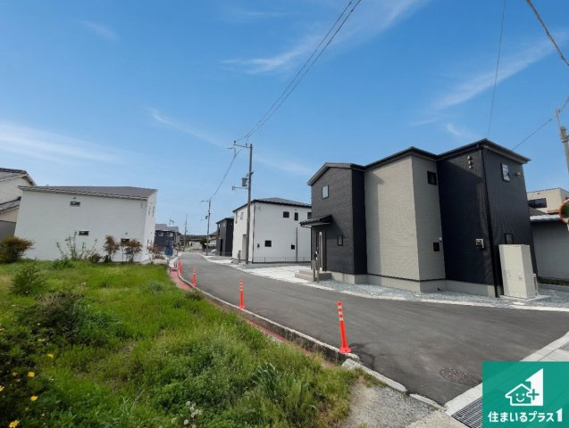 揖保郡太子町東南　第3期　新築一戸建ての前面道路含む現地写真|車通りの少ない前面道路！お子様がいらっしゃるご家族でも安心！