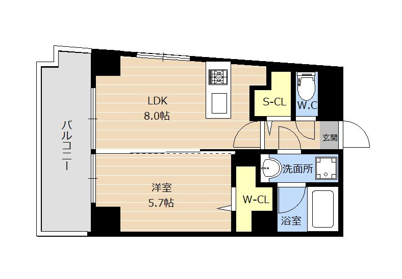 アイズ南福岡の間取り