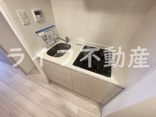 S-RESIDENCE高井田Centralのキッチン|コンパクトなキッチンで掃除もラクラク