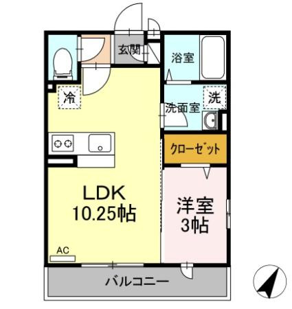 ヴェルドミールＢの間取り