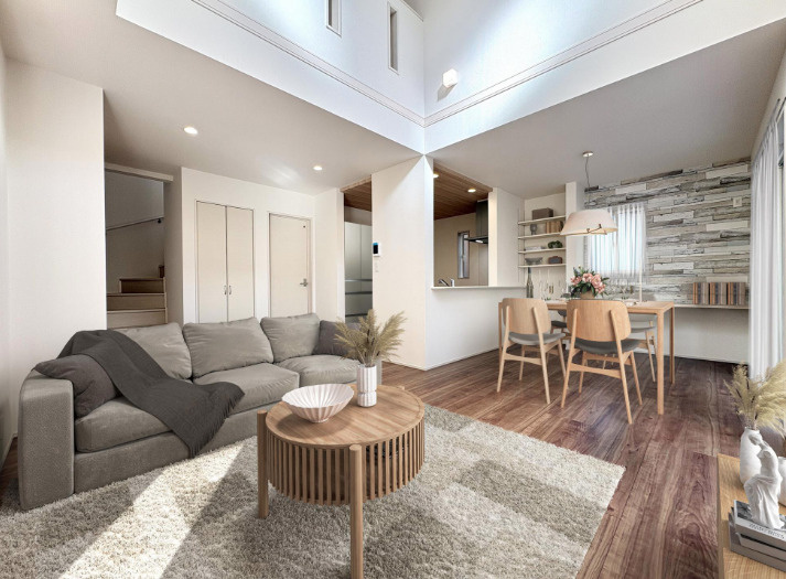 新築/新座市新堀１丁目の居間・リビング|リビングです