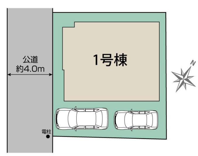 新築/新座市新堀１丁目の区画図|駐車場あり