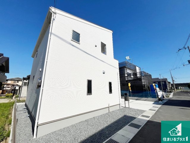 揖保郡太子町東南　第3期　新築一戸建ての外観|お客様に長く安心して住んでいだだける事にこだわった家づくり！住んでからのアフターサービスにもしっかりと取り組んでいます！