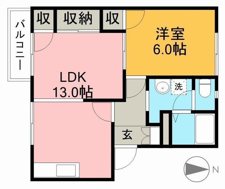 ラフォーレ・アパートF棟の間取り