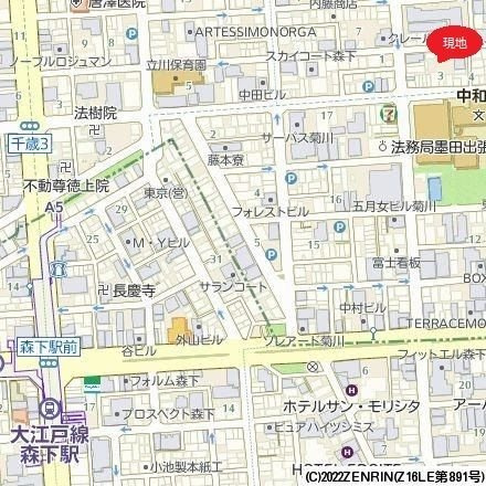 リテラス森下の地図