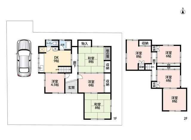 刈谷市宝町　中古戸建の間取り