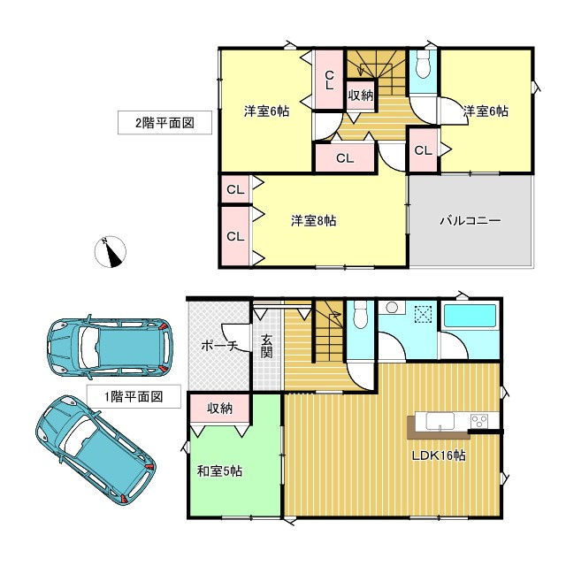 七栄第３３　新築戸建て　１４号棟の間取り