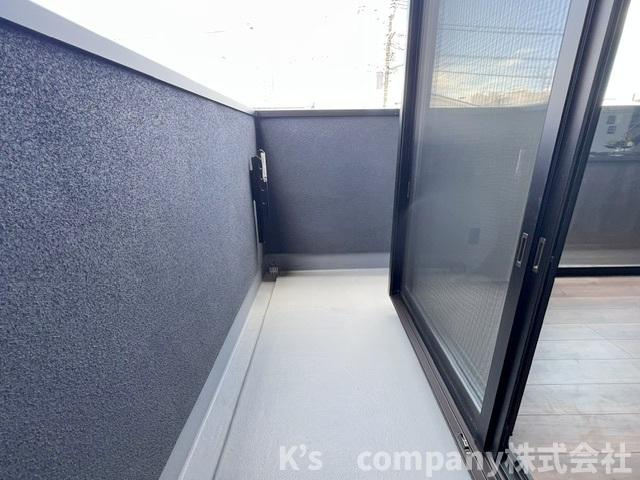 茅ヶ崎市浜竹3丁目　新築戸建のバルコニー|ゆったりとしたL字型バルコニー☆