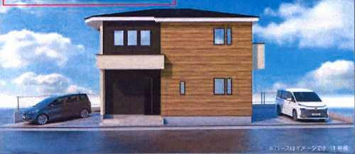 横浜市泉区和泉中央北1期　新築戸建全3棟　１号棟の外観パース