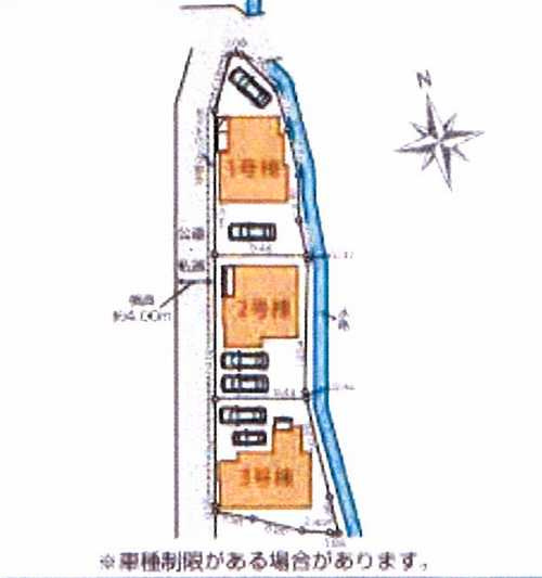 横浜市泉区和泉中央北1期　新築戸建全3棟　１号棟の区画図