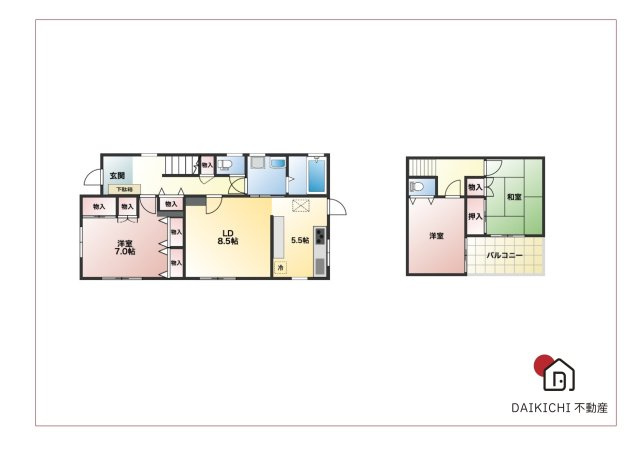【間取り】 | 小川町勝呂　中古戸建