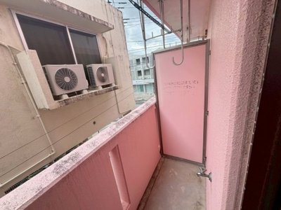 【バルコニー】 | オアシスコンドミニアムあらかき | ※退去前の為、別部屋の写真になっております