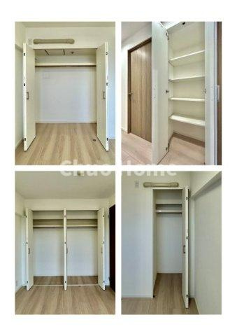 シャルム南砂町の収納|居室にはクローゼットを完備し、自由度の高い家具の配置が叶うシンプルな空間です。お子様の成長と必要になる子供部屋を与えるにはぴったりの間取りですね。