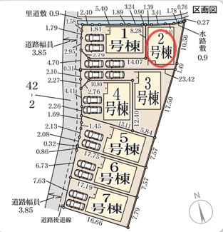 【区画図】 | リーブルガーデン富田林市錦織北２丁目２期 | 区画図