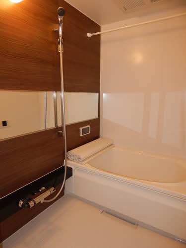 熊本市南区島町５丁目のアパートの浴室