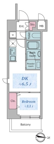 ジニア深川住吉の間取り