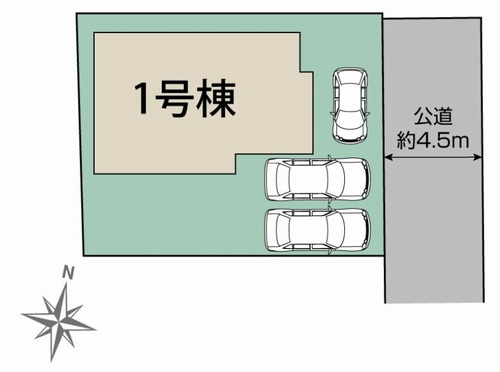 【区画図】 | 【仲介手数料０円】平塚市ふじみ野2丁目　新築一戸建て | 平塚市ふじみ野2丁目　新築一戸建て