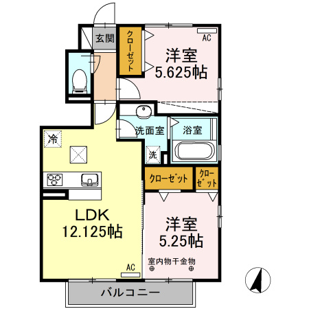 光陵館の間取り