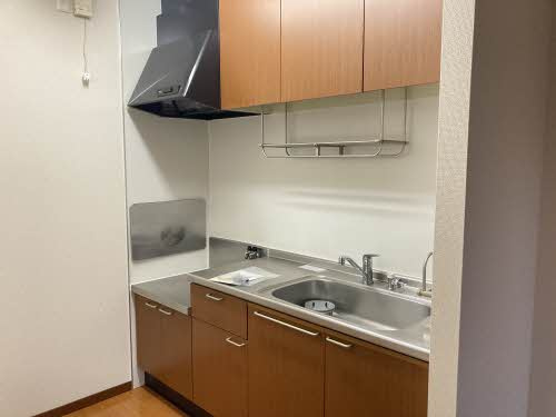 熊本市中央区出水７丁目のアパートのキッチン