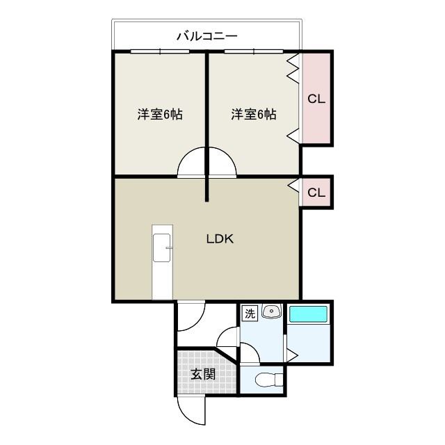 中村マンションの間取り
