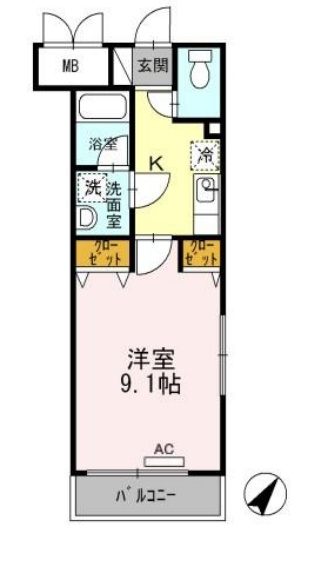 ボナールKⅠの間取り