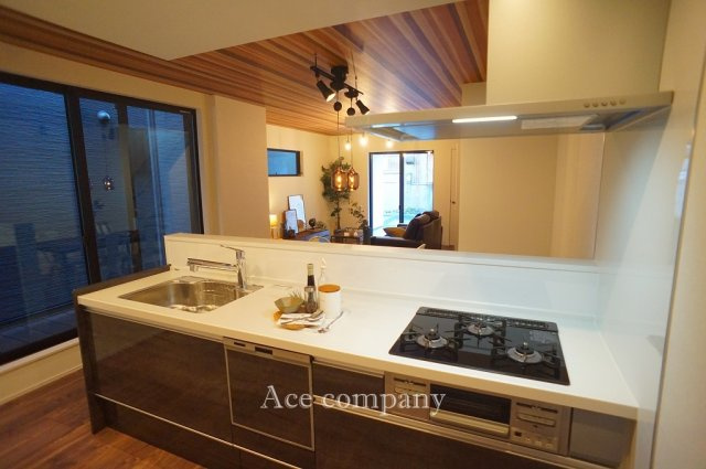 【キッチン】 | 平野区背戸口1丁目 | 【食洗機付きのシステムキッチン☆3口ガスコンロ☆】