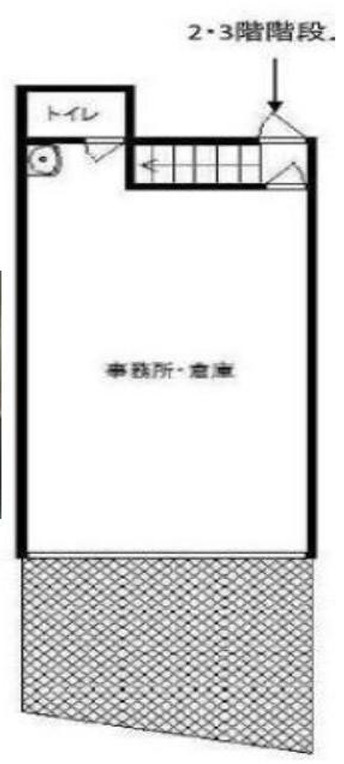 大阪市北区長柄中３丁目の店舗一部の間取り