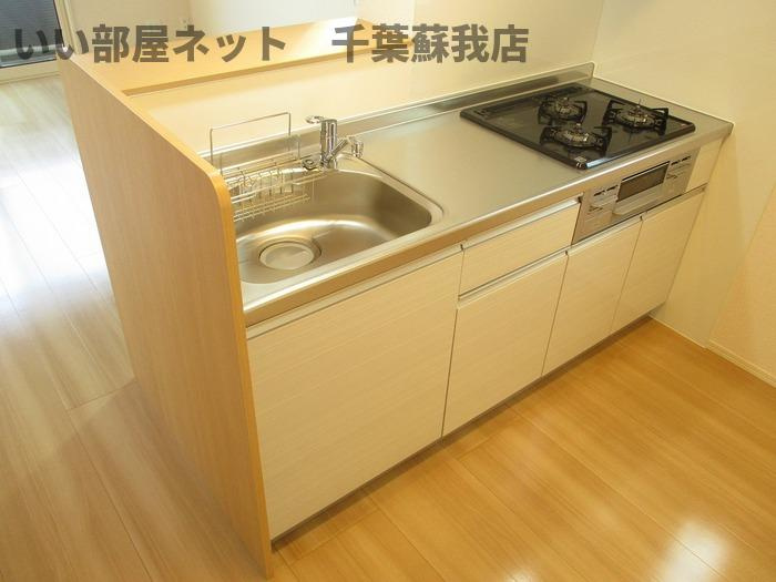 D-ROOM Westのキッチン|きれいなキッチンです