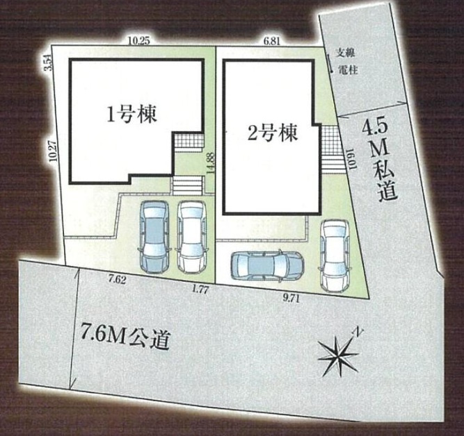 グラファーレ千葉市花見川区宮野木台4丁目12期の区画図