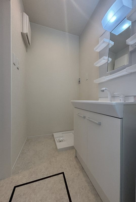 【洗面所】 | EXCELLENT TERRACE（エクセレントテラス）A | 広い洗面スペース