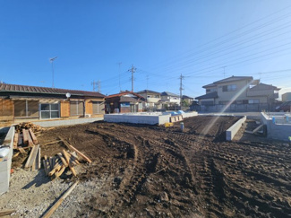 【外観】 | CRADLEGARDEN小山市東間々田第7　6号棟 | 建築中現地写真（同社施工の完成物件・モデルハウスがご見学できます）
