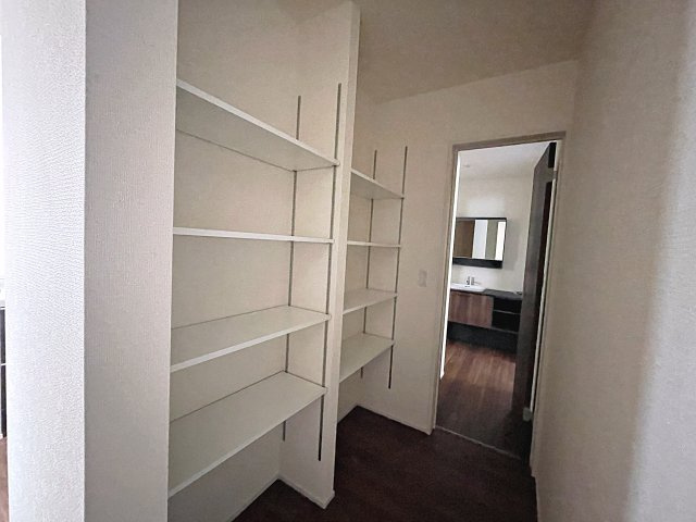 新築戸建・新築建売　郡山市亀田2丁目第2　桑野小・郡山第六中の収納|キッチン裏には大容量のパントリーが！食品や日用品、防災グッズなどの保管に便利です！