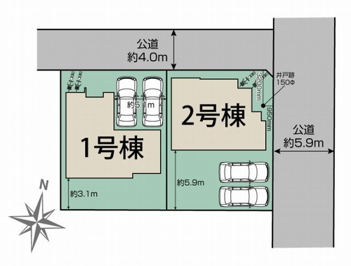 【間取り】 | 【仲介手数料０円】平塚市虹ケ浜　新築一戸建て　全2棟 | 平塚市虹ケ浜　新築一戸建て　全2棟