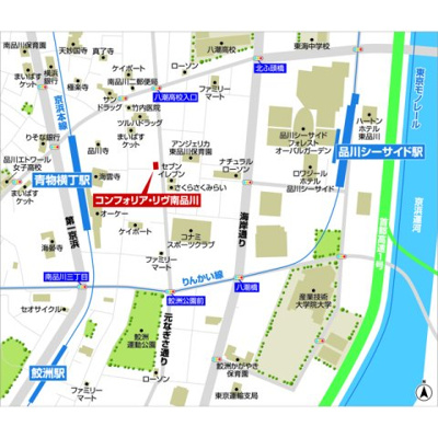 【地図】 | コンフォリア・リヴ南品川