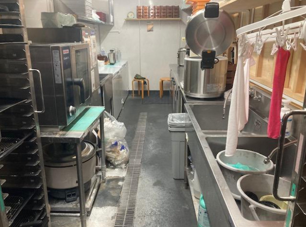 大阪市中央区船場中央２丁目の店舗一部のキッチン
