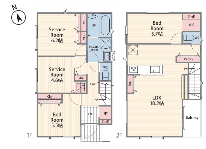 茅ヶ崎市今宿１期　新築戸建　全４棟３号棟の外観