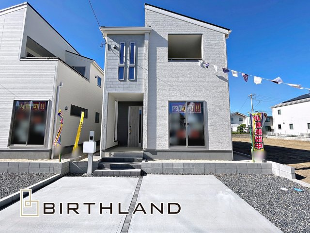 新築戸建・新築建売　郡山市亀田2丁目第2　桑野小・郡山第六中の外観|〈3号棟〉完成いたしました！いつでもご内覧可能です♪お気軽にお問い合わせください！