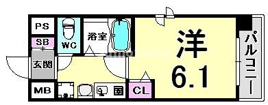 エステムコート神戸西Ⅱの間取り