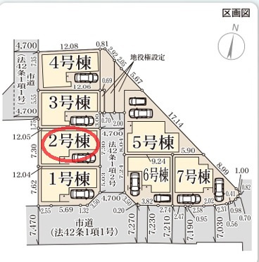 【区画図】 | リーブルガーデン堺市東区大美野６期 | 区画図