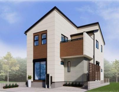 川越市むさし野南　全19区画　新築戸建の外観パース