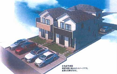 横浜市泉区和泉町　新築戸建全3棟　B号棟 の外観パース