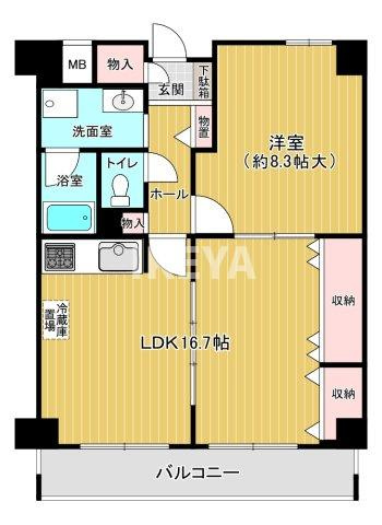 グレーシィ天神橋の間取り