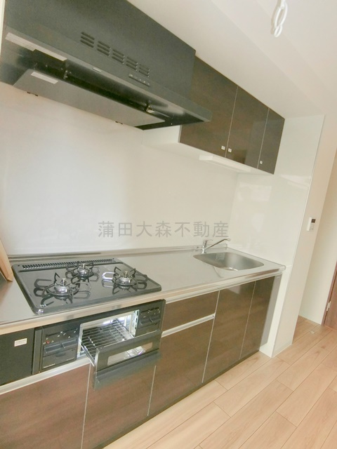 ES－Grande大森のキッチン|3口ガスグリル付システムキッチン