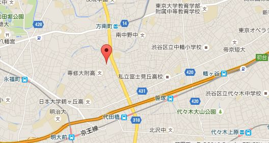 バーミープレイス方南町Ⅱの地図|地図