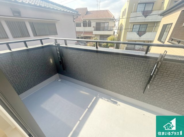 西宮市段上町　新築一戸建てのバルコニー|日当たりのよいバルコニー！お部屋が開放的に！